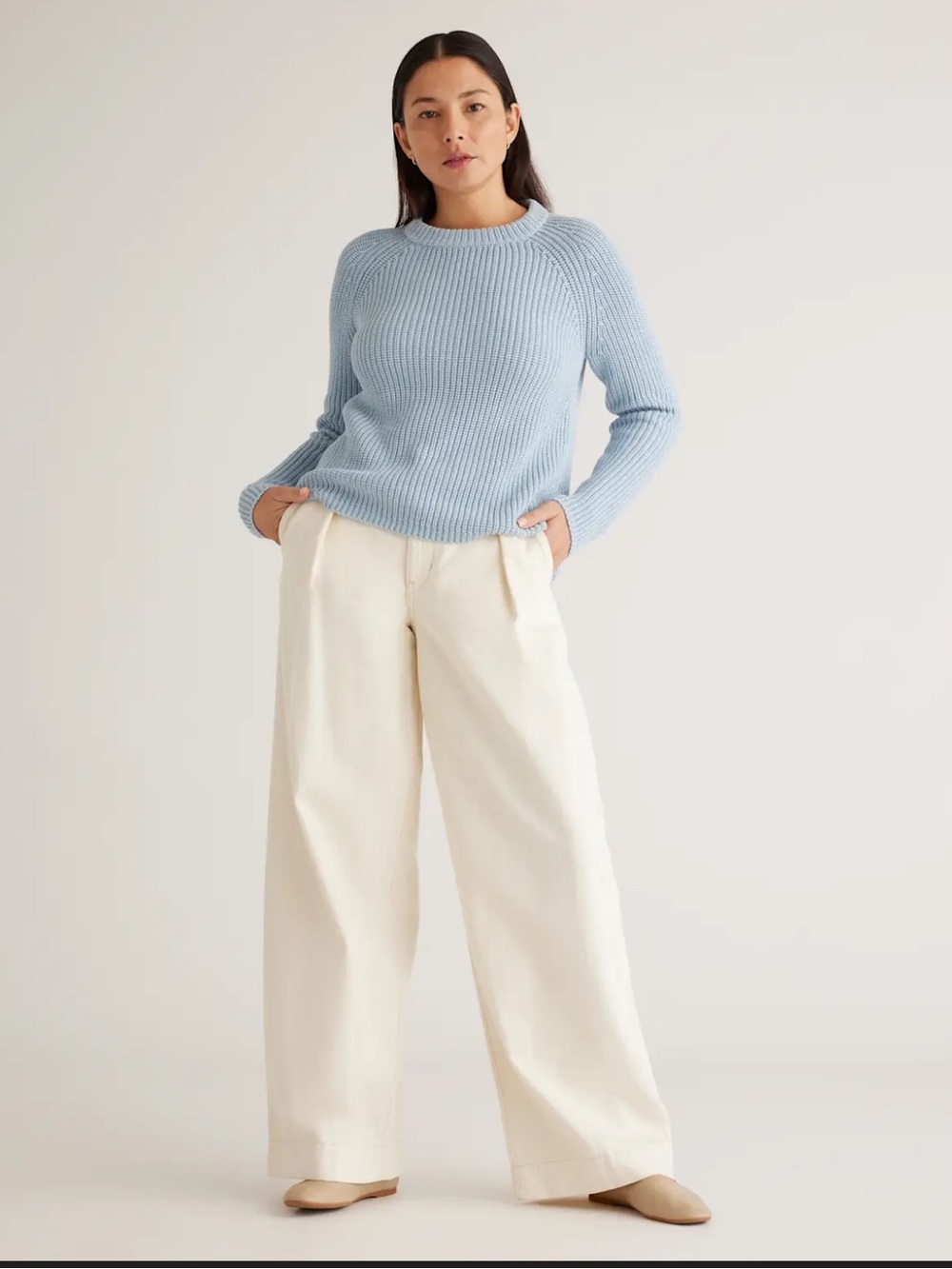 Light blue 100% organic cotton